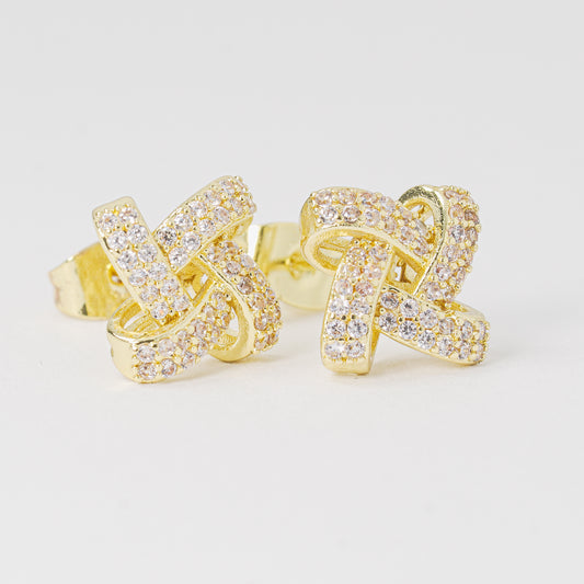 Topo dorado circones blancos