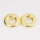 Aretes circulares dorados