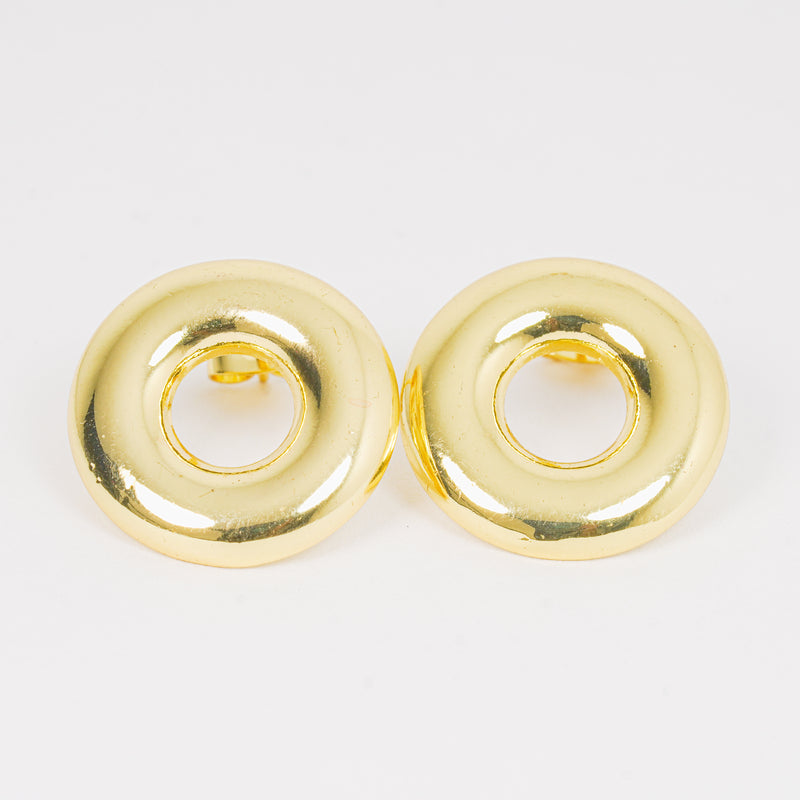 Aretes circulares dorados
