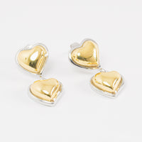 Aretes Doble Corazón vista 1