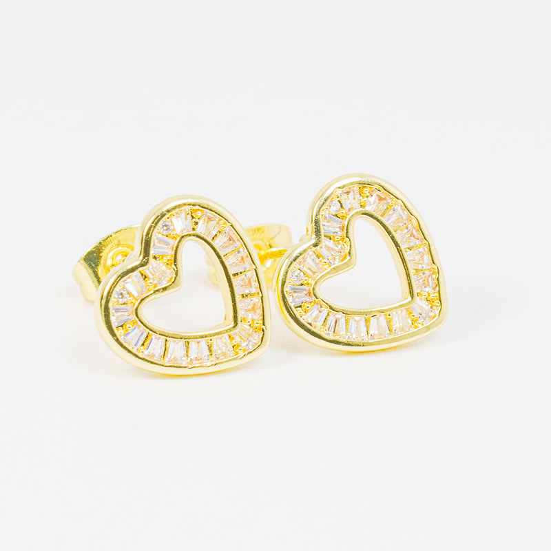 Arete silueta corazón