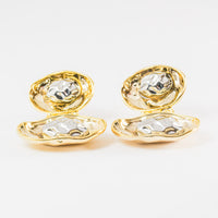 Aretes Concha Doble Tono vista 2
