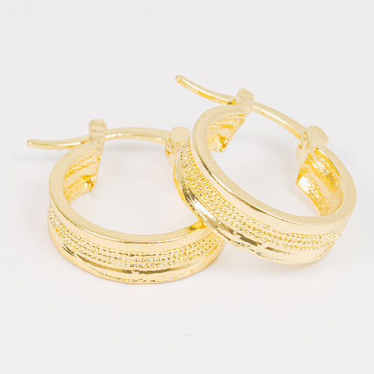 Candonga Cuadrada Dorada Texturizada