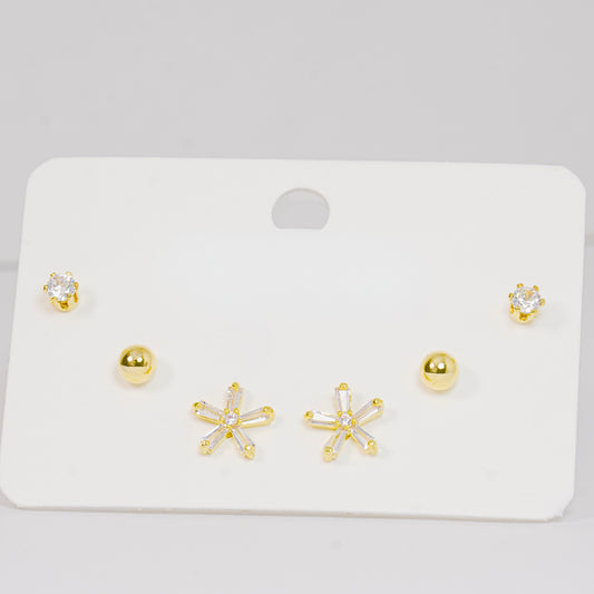 Set topos dorados circulo y estrella