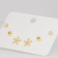 Set topos dorados circulo y estrella vista 1