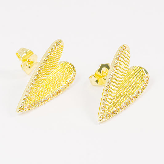 Arete corazón circones