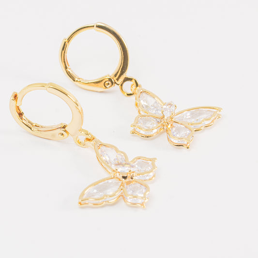 Arete Mariposas Brillantes