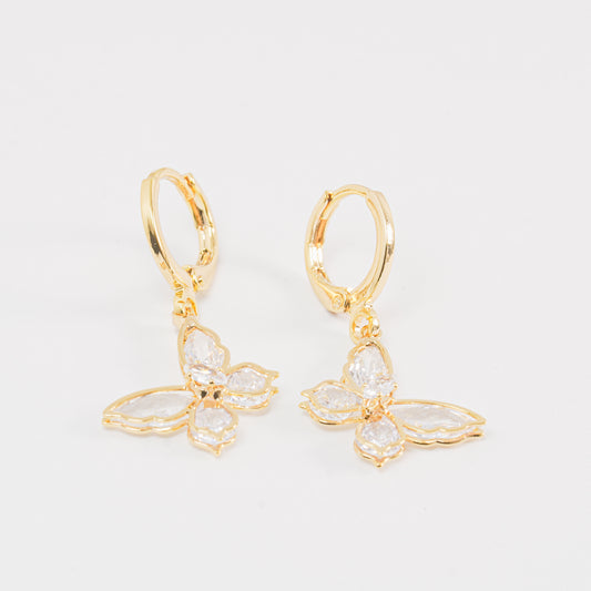 Arete Mariposas Brillantes
