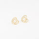 Aretes corazón  perla