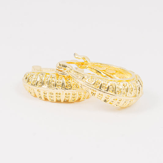 Candonga Ovalada Dorada Texturizada