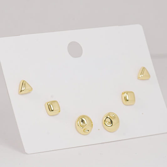Set topos perlas doradas