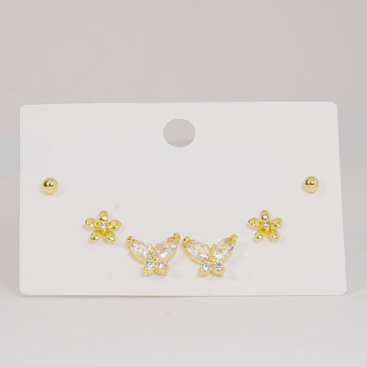 Set topos mariposas y flores circones