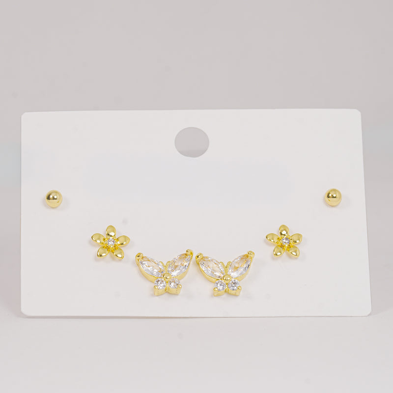 Set topos mariposas y flores circones