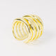 Earcuff espiral dorado
