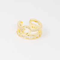 Earcuff Dorado Baguette Estelar vista 2
