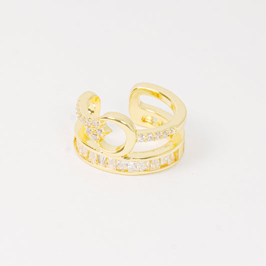 Earcuff Dorado Baguette Estelar