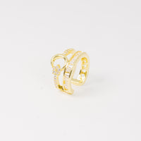 Earcuff Dorado Baguette Estelar vista 1