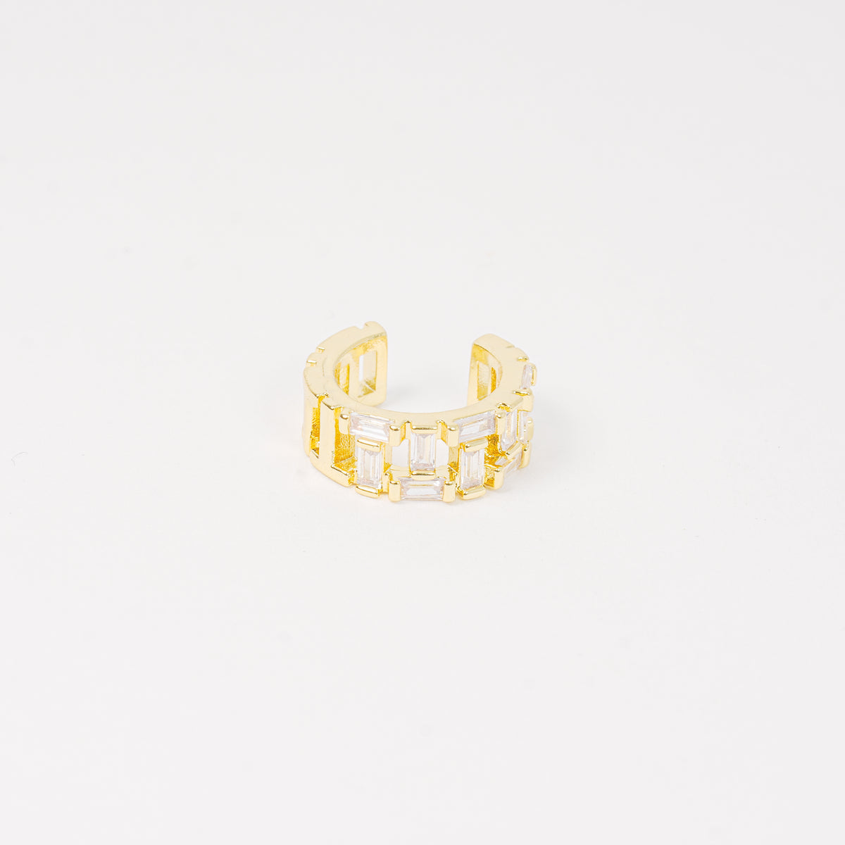 Earcuff Baguette Dorado