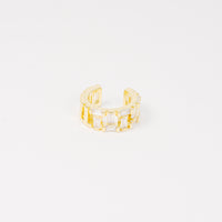 Earcuff Baguette Dorado vista 1