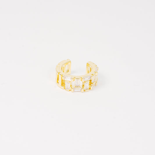 Earcuff Baguette Dorado