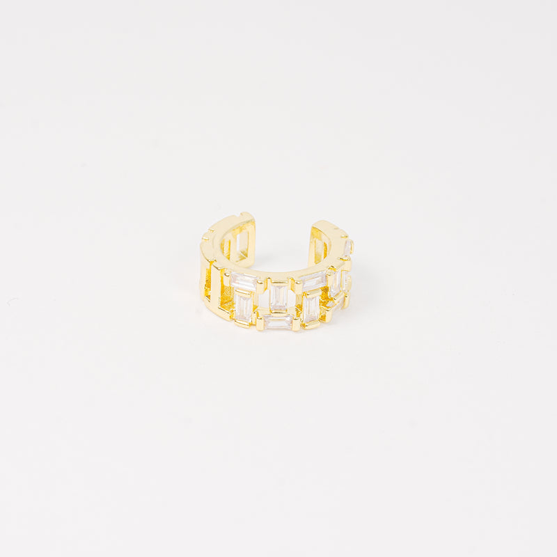 Earcuff Baguette Dorado