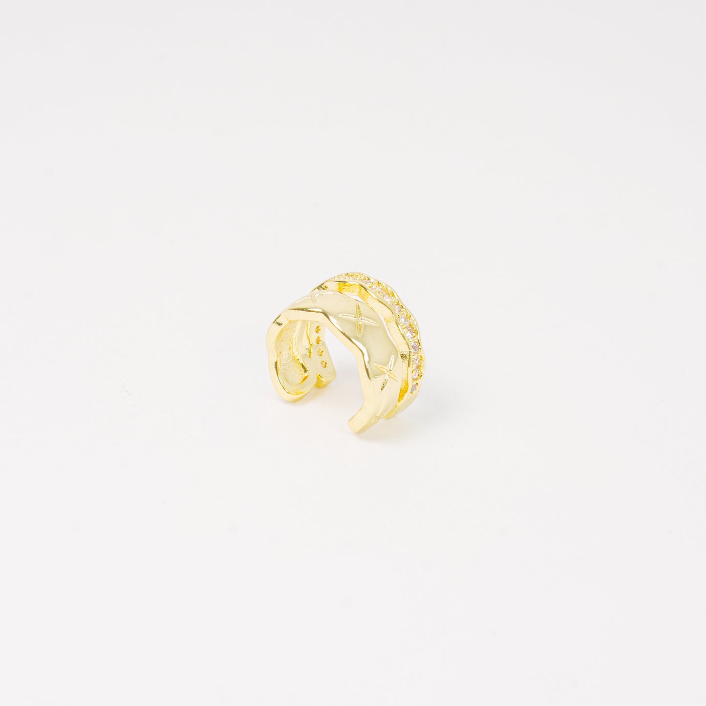 Earcuff Dorado Rústico