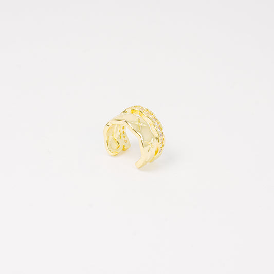 Earcuff Dorado Rústico