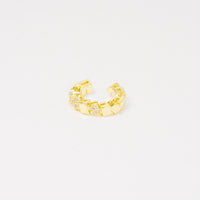 Earcuff Dorado Cuadritos vista 1