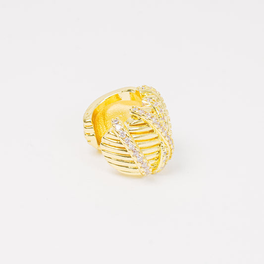 Earcuff dorado entrelazado