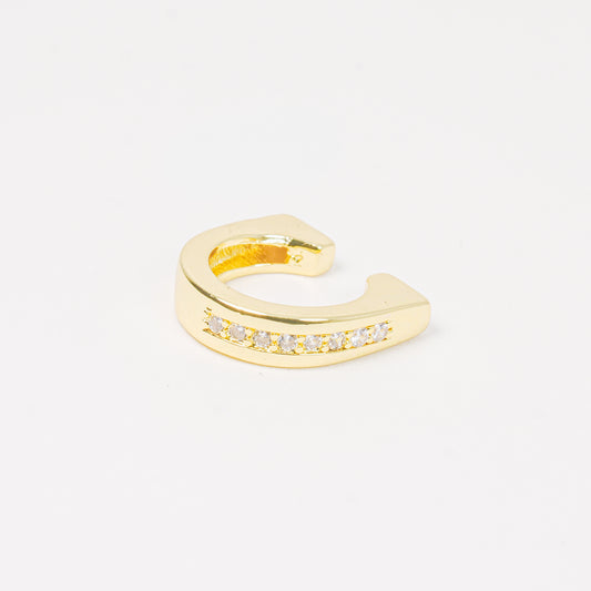 Earcuff dorado herradura