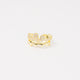 Earcuff dorado con siluetas