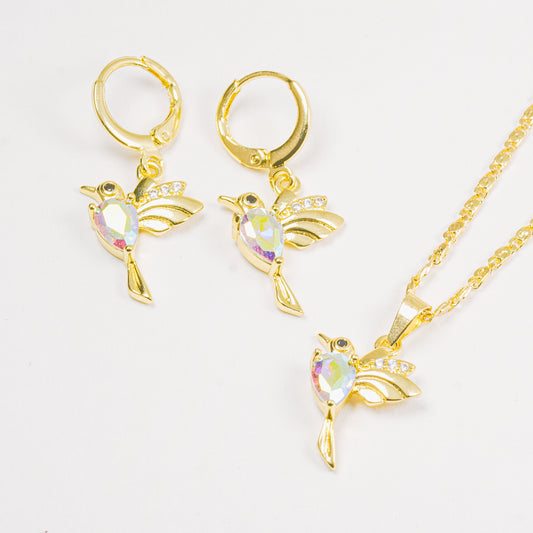 Set Colibrí Dorado