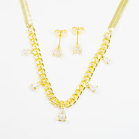 Set Dorado Lágrimas Brillantes vista 1