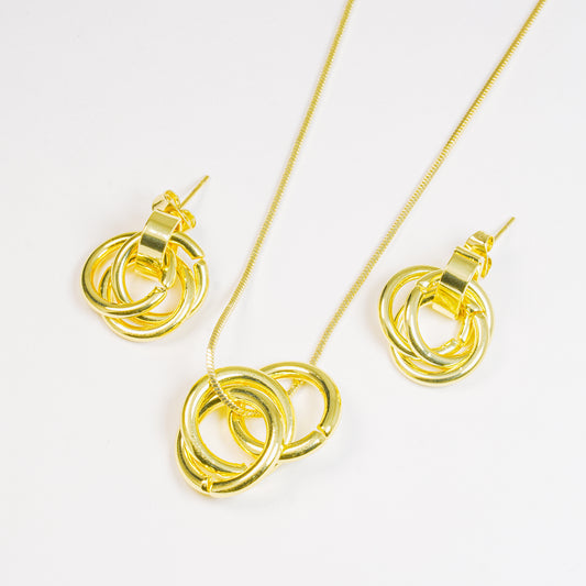 Set Triple Circulo Dorado