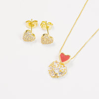 Set Corazón Con Cristales vista 1