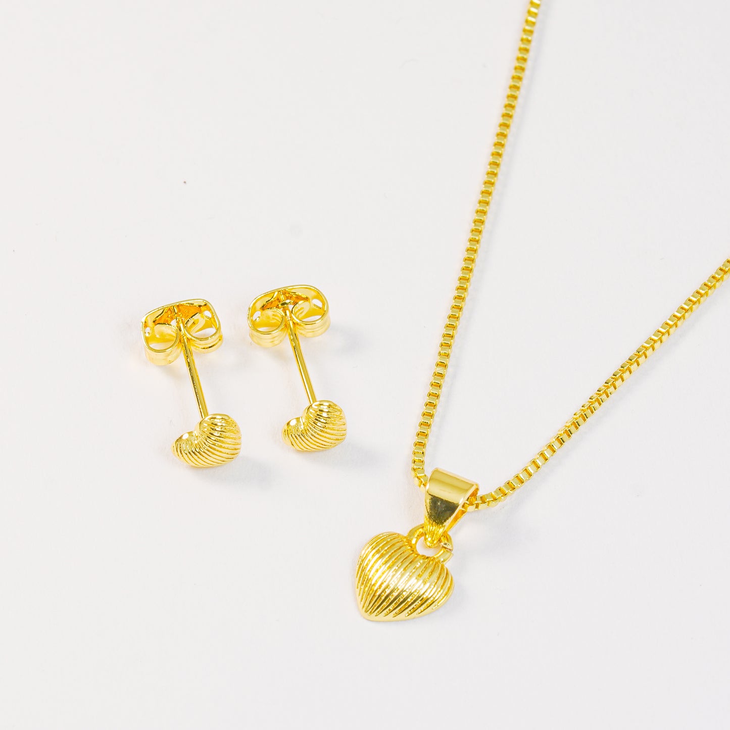 Set Corazón Texturado