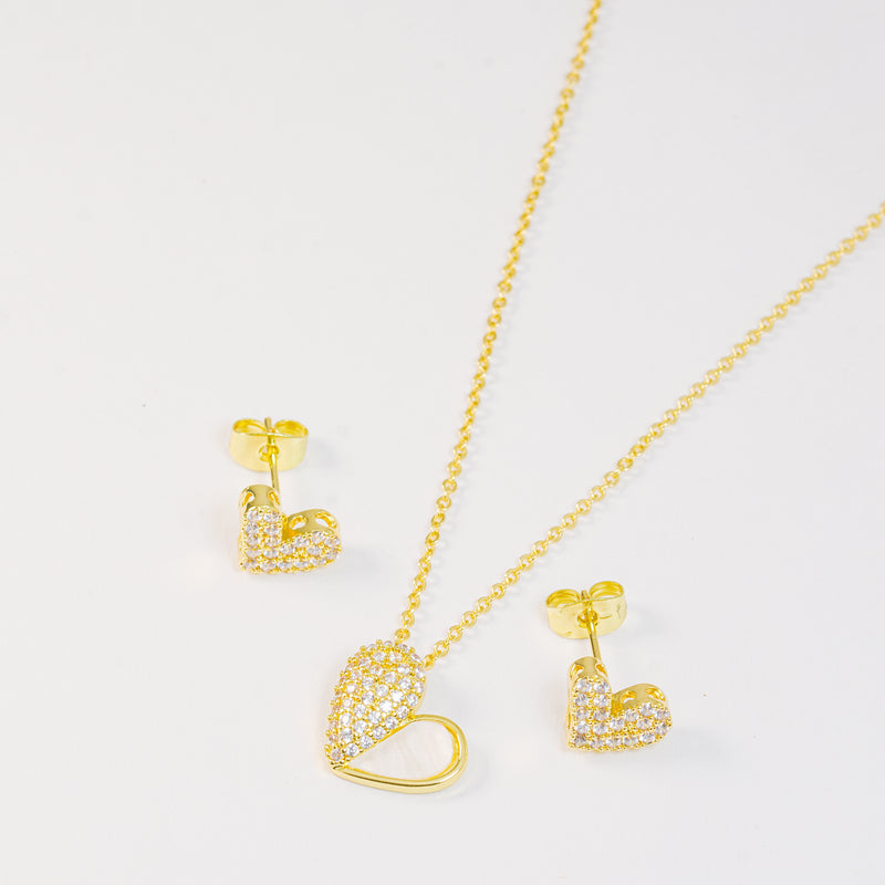 Set Corazón Blanco