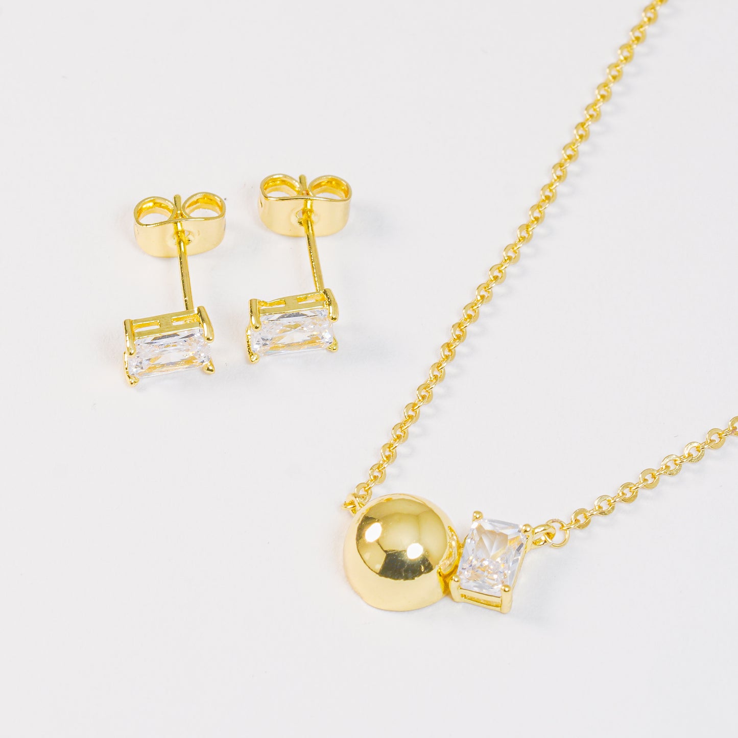 Set Rectángulo Dorado