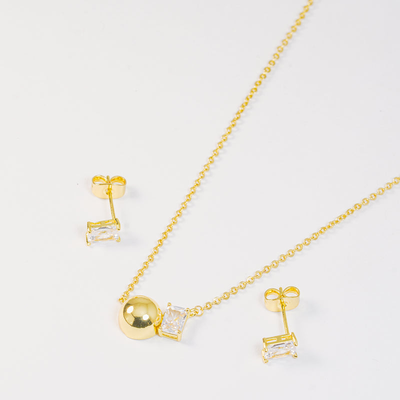 Set Rectángulo Dorado