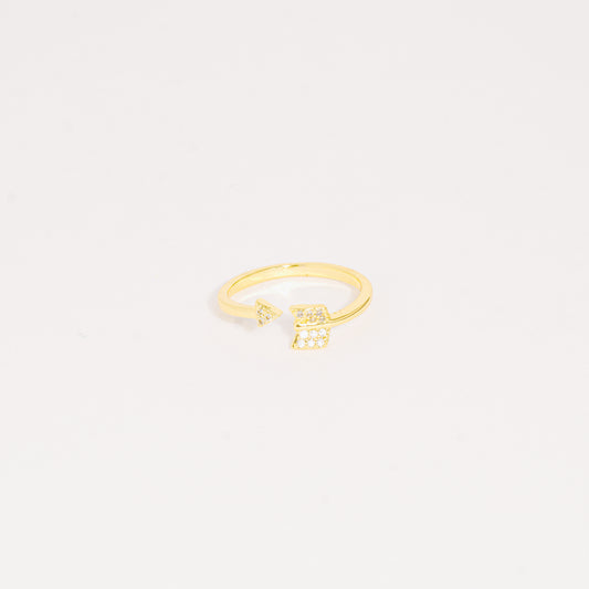 Anillo Dorado Flecha