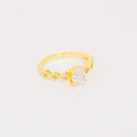 Anillo Dorado Ovalo Esplendor vista 2