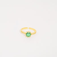 Anillo Dorado Piedra Lux vista 1