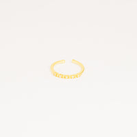 Anillo dorado solitario vista 1