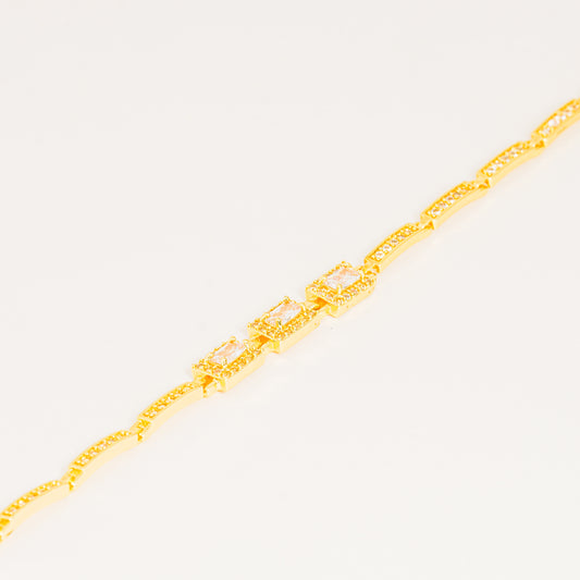 Pulsera Dorada Con Circones