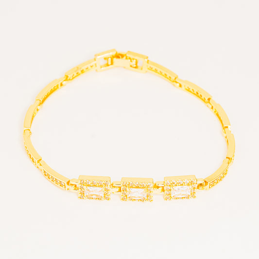 Pulsera Dorada Con Circones