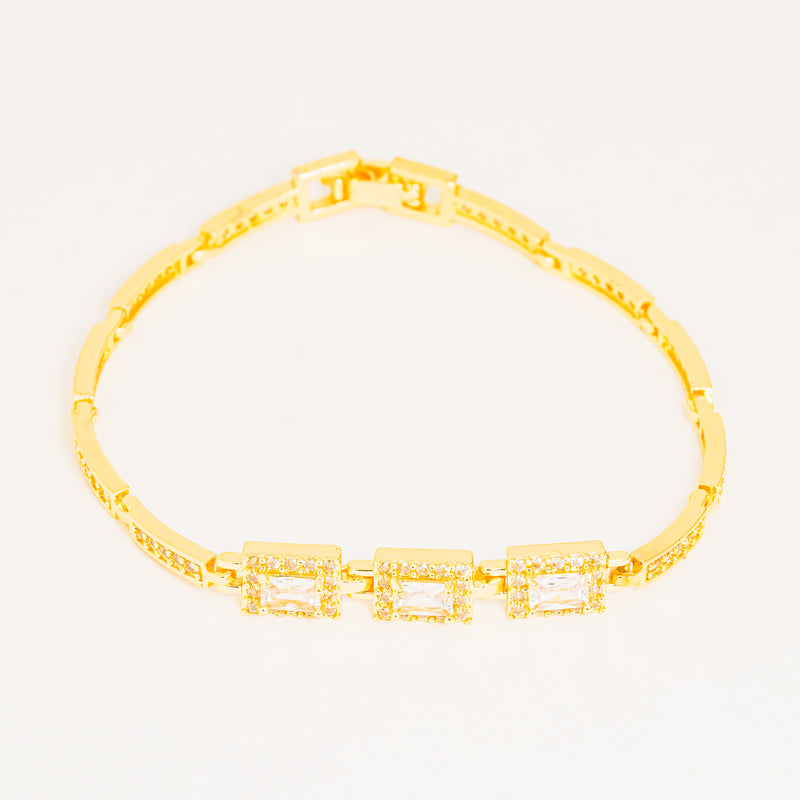 Pulsera Dorada Con Circones
