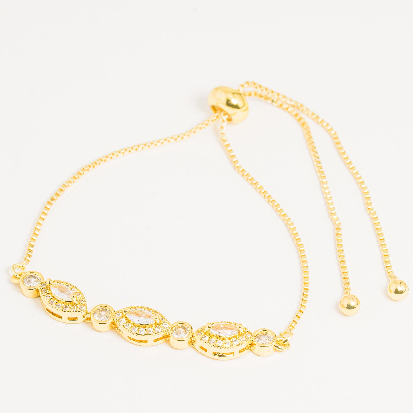 Pulsera Dorada Ojos Brillantes