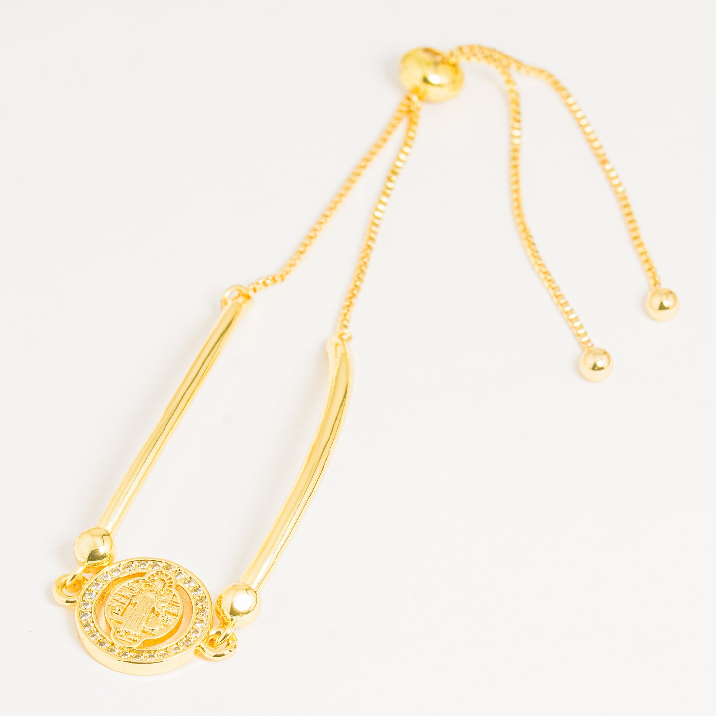 Pulsera dorada San Benito