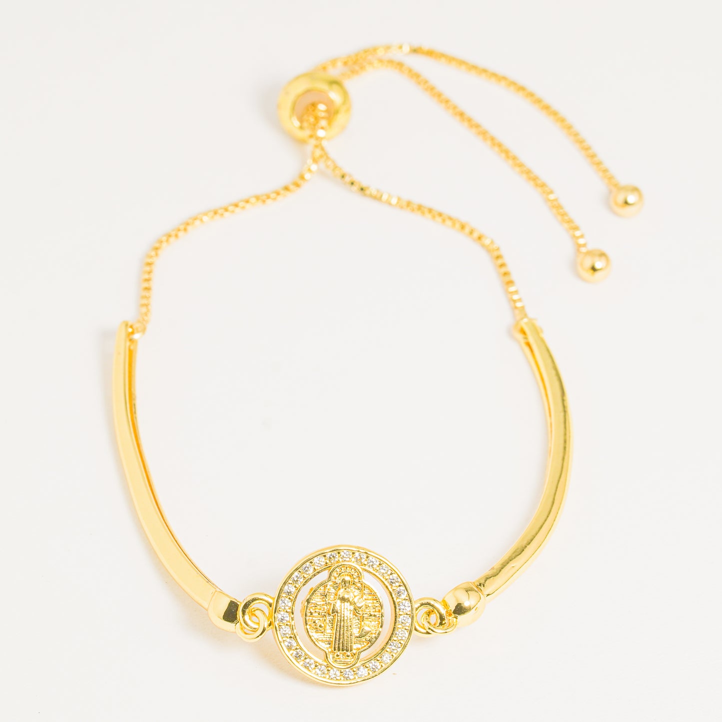 Pulsera dorada San Benito
