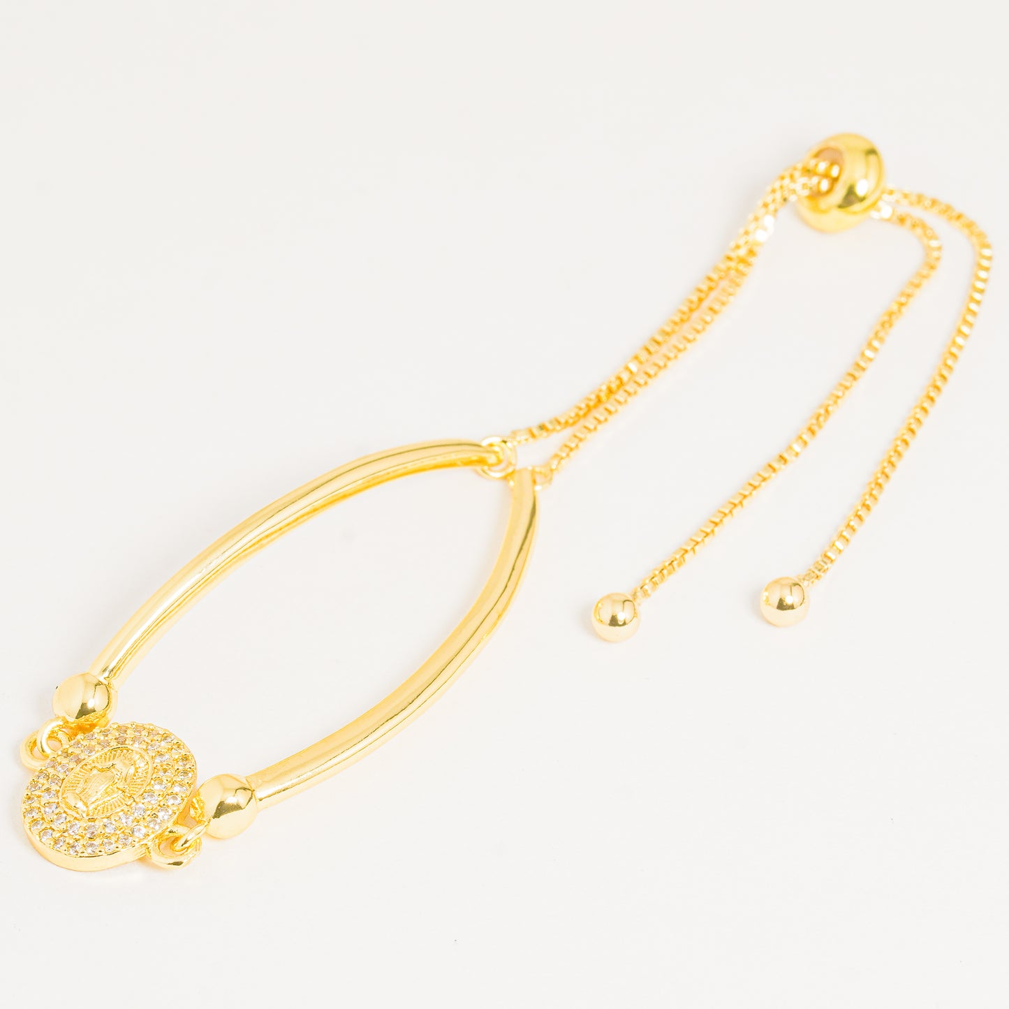 Pulsera dorada Virgen Milagrosa